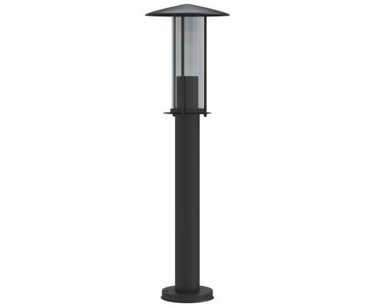 Lampă exterioară de podea, negru, 60 cm, oțel inoxidabil, 2 image