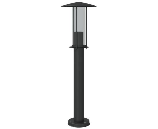 Lampă exterioară de podea, negru, 60 cm, oțel inoxidabil, 6 image