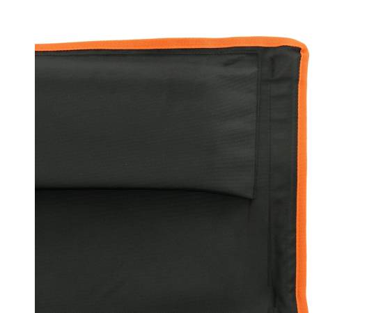 Scaune camping pliabile, 2 buc., negru, textil oxford /aluminiu, 9 image