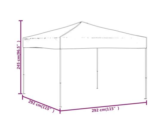 Cort pliabil pentru petrecere, albastru, 3x3 m, 8 image