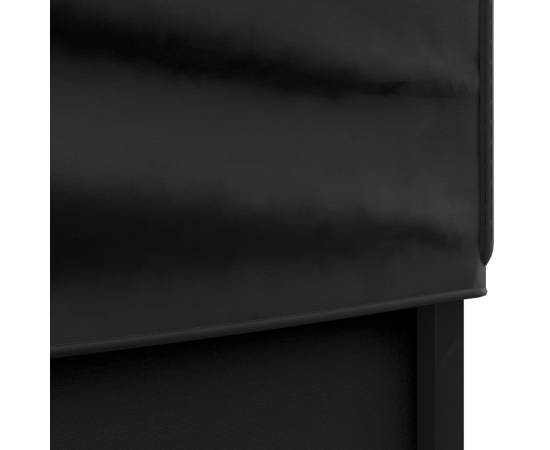 Cort pliabil pentru petrecere, pereți laterali, negru, 2x2 m, 6 image