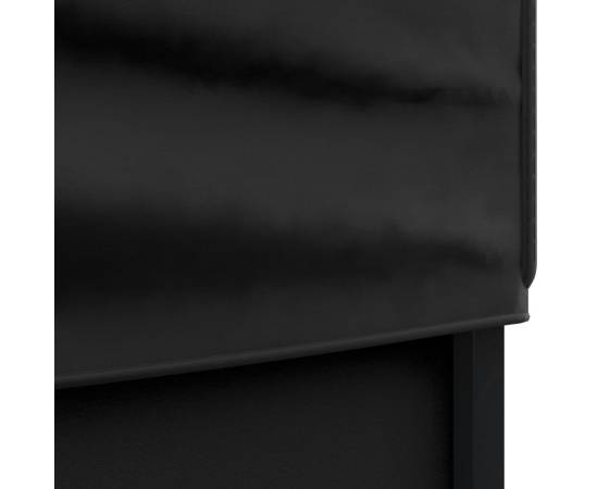Cort pliabil pentru petrecere, pereți laterali, negru, 3x3 m, 6 image