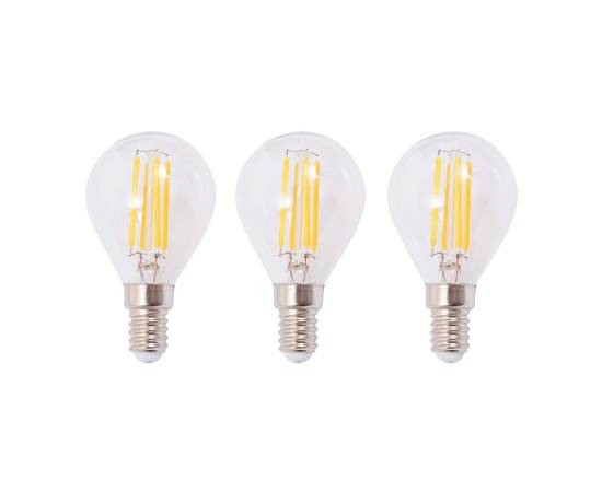 Lustră cu 3 becuri led cu filament, 12 w, 6 image