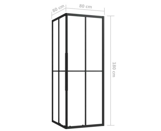 Cabină de duș, 80x80x180 cm, esg, 9 image