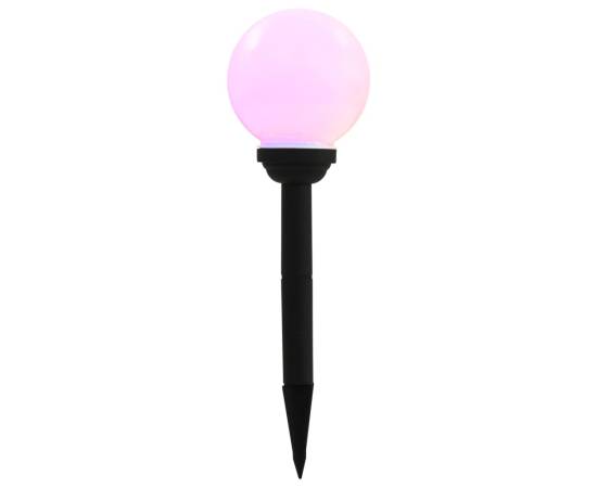 Lămpi solare de exterior cu led, 4 buc., 15 cm, rgb, sferic, 5 image