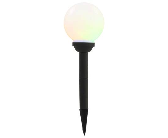 Lămpi solare de exterior cu led, 4 buc., 15 cm, rgb, sferic, 3 image