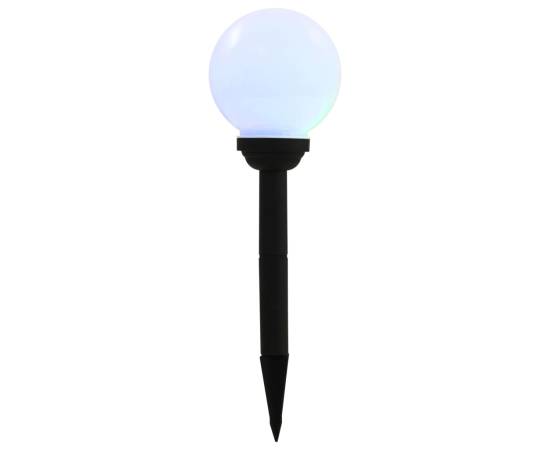 Lămpi solare de exterior cu led, 4 buc., 15 cm, rgb, sferic, 4 image