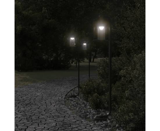 Lampă exterioară de podea, negru, 100 cm, oțel inoxidabil, 3 image
