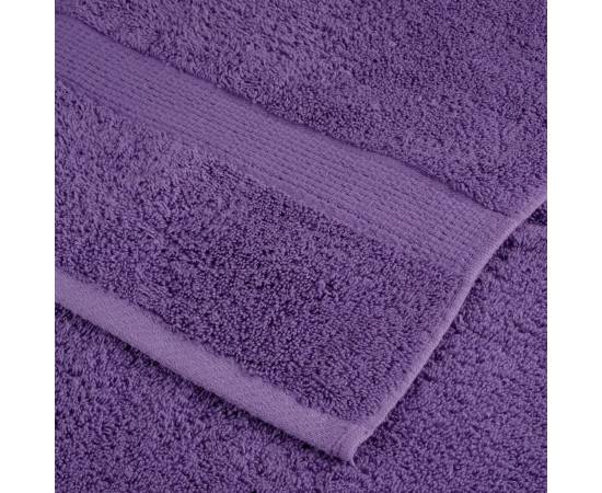 Prosoape mâini premium 2 buc violet 30x30cm 600 gsm 100% bumbac, 6 image