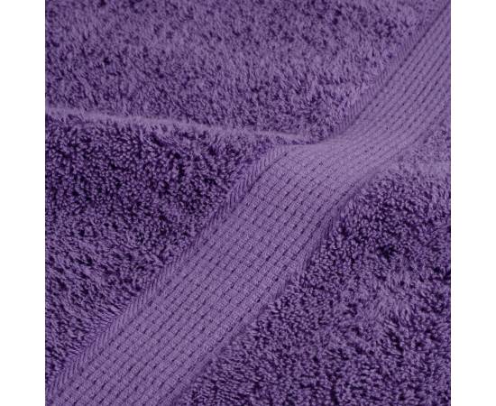 Prosoape mâini premium 2 buc violet 30x30cm 600 gsm 100% bumbac, 7 image