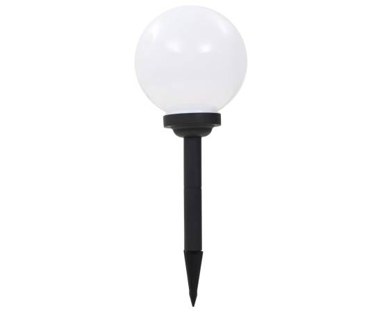 Lămpi solare de exterior cu led, 3 buc, 20 cm, rgb, sferic, 2 image