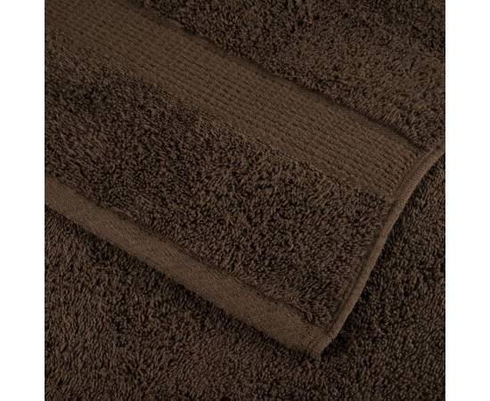 Prosoape baie premium 10 buc maro 100x150cm 600gsm 100% bumbac, 6 image