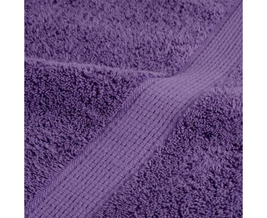 Prosoape oaspeți premium 2buc violet 30x50cm 600gsm 100% bumbac, 7 image