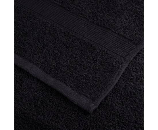 Prosoape premium 10 buc. negru 100x200 cm 600 gsm 100% bumbac, 6 image