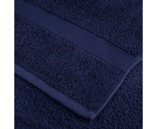 Prosoape premium 2 buc bleumarin 100x200cm 600gsm 100% bumbac, 6 image