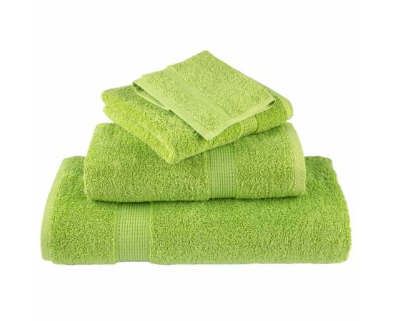 Set de prosoape premium, 6 piese verde măr 600 g/m² 100% bumbac, 4 image