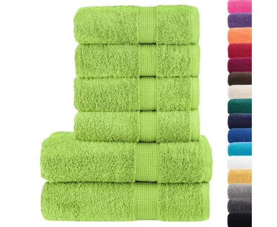 Set de prosoape premium, 6 piese verde măr 600 g/m² 100% bumbac, 2 image