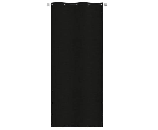 Paravan de balcon, negru, 100 x 240 cm, țesătură oxford, 2 image