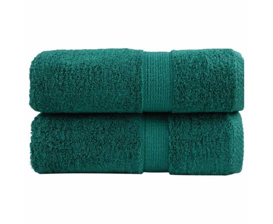 Prosoape mâini premium 2 buc verde 30x30 cm 600 gsm 100% bumbac