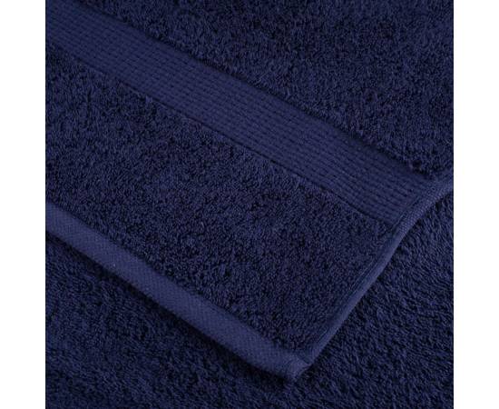 Prosoape premium 4 buc bleumarin 100x200cm 600gsm 100% bumbac, 6 image