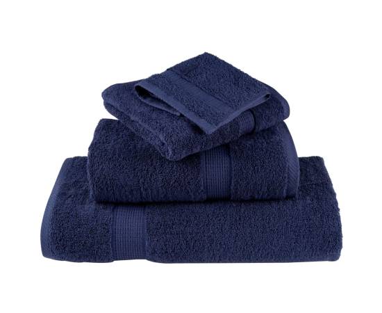 Set de prosoape premium 6 piese bleumarin, 600 g/m² 100% bumbac, 4 image