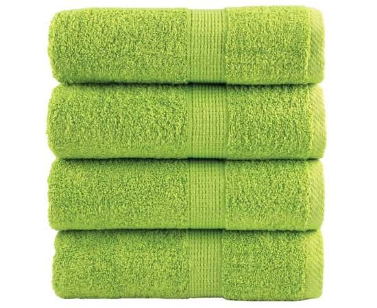 Prosoape mâini premium 4 buc verde 30x30 cm 600 gsm 100% bumbac