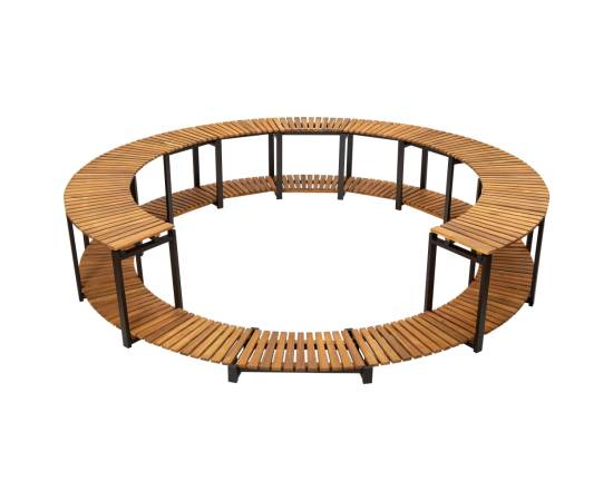 Mobilier de împrejmuire spa, 273x53 cm, lemn masiv de acacia, 4 image