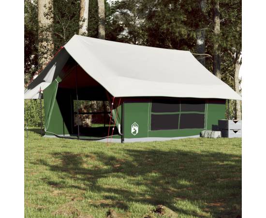 Cort de camping pentru 5 persoane, verde, impermeabil