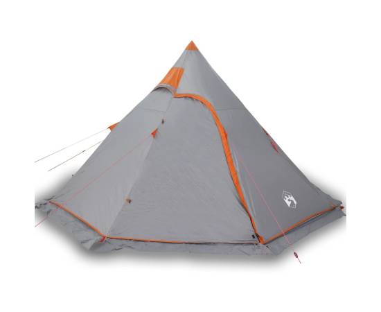 Cort de camping tipi pentru 5 persoană, gri, impermeabil, 2 image