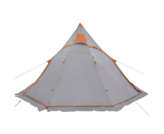 Cort de camping tipi pentru 5 persoană, gri, impermeabil, 5 image