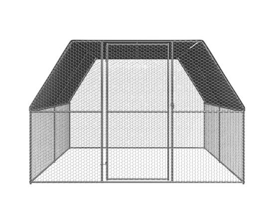 Coteț de păsări, 3x4x2 m, oțel galvanizat, 2 image