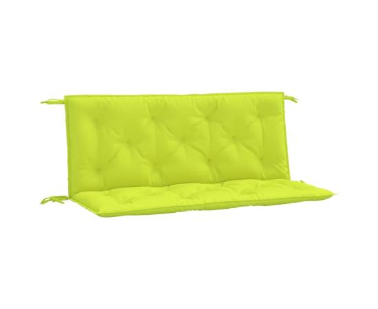 Pernă bancă grădină, verde aprins 120x(50+50)x7cm textil oxford, 2 image