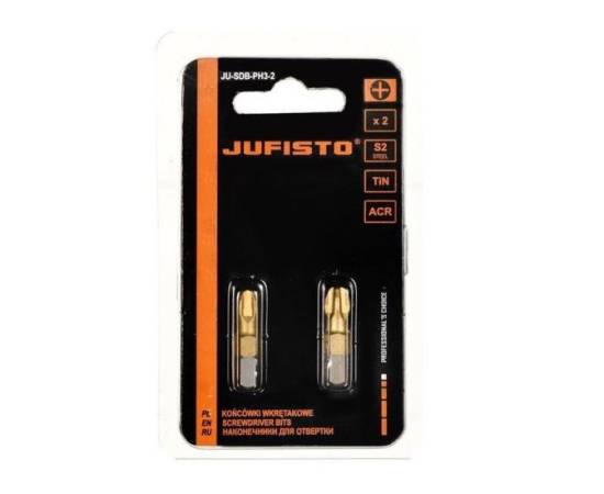 Set varfuri, biti, ph1, 1/4 ", 2 buc, ph1x25 mm, jufisto