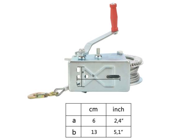 Troliu manual, 1360 kg, 7 image