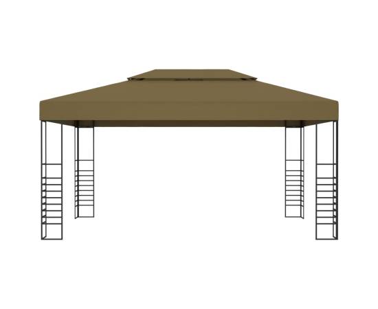 Pavilion de grădină, gri taupe, 3 x 4 m, 180 g/m², 2 image