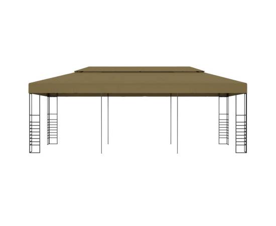 Pavilion de grădină, gri taupe, 6 x 3 x 2,7 m, 180 g/m², 2 image