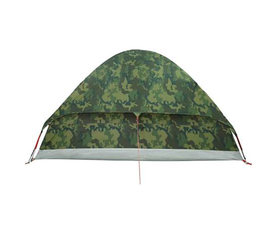 Cort de camping cupolă pentru 2 persoane, camuflaj, impermeabil, 10 image