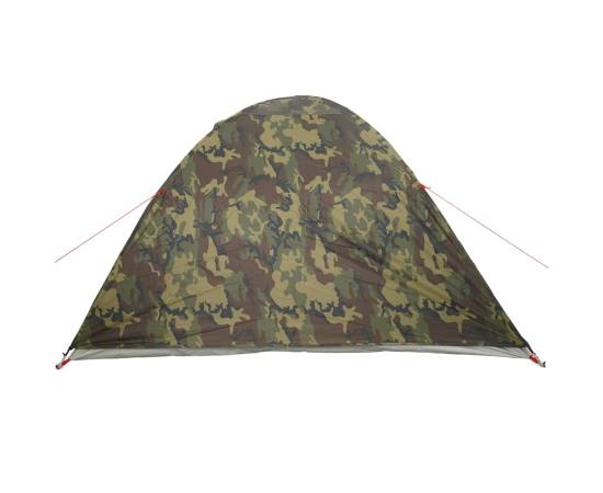 Cort de camping cupolă pentru 3 persoane, camuflaj, impermeabil, 9 image