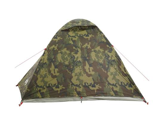 Cort de camping cupolă pentru 3 persoane, camuflaj, impermeabil, 8 image