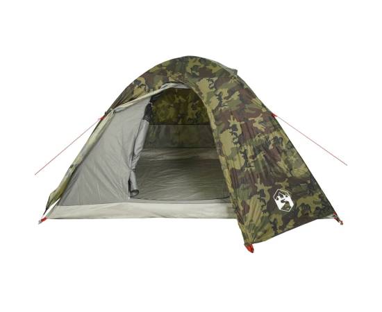 Cort de camping cupolă pentru 3 persoane, camuflaj, impermeabil, 6 image