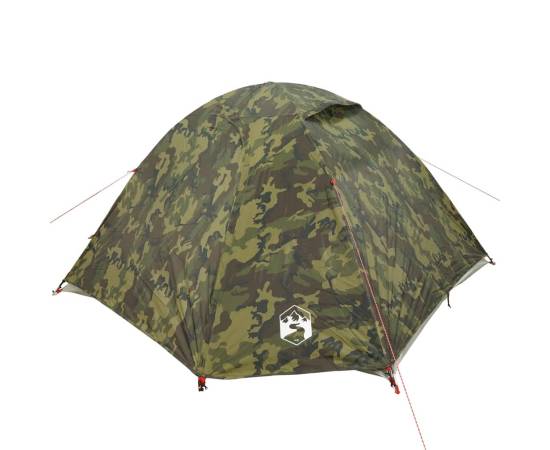 Cort de camping cupolă pentru 3 persoane, camuflaj, impermeabil, 5 image