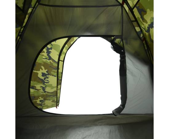 Cort de camping cupolă pentru 4 persoane, camuflaj, impermeabil, 10 image