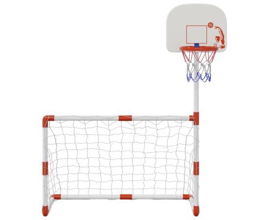 Set fotbal și baschet pentru copii cu mingi, 98x50x70 cm, 4 image