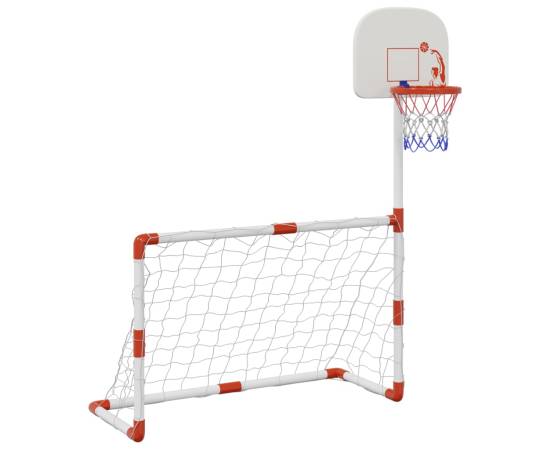 Set fotbal și baschet pentru copii cu mingi, 98x50x70 cm, 3 image