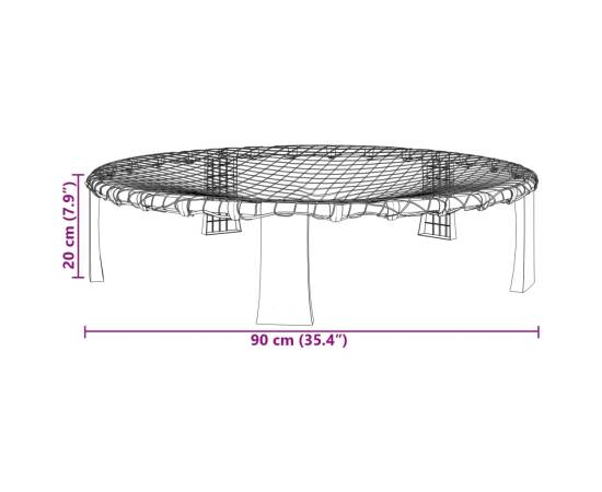 Set plasă rotundă cu 3 mingi și pompă suplimentară, Ø90x20 cm, 7 image