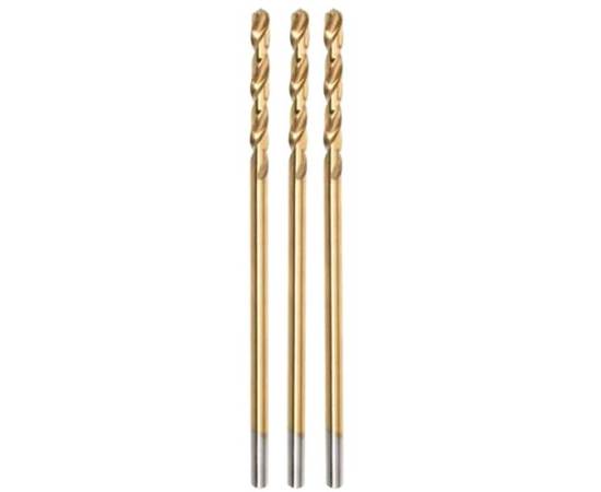 Burghiu pentru metal, nitrura de titan, 3 buc, 1 mm, jufisto