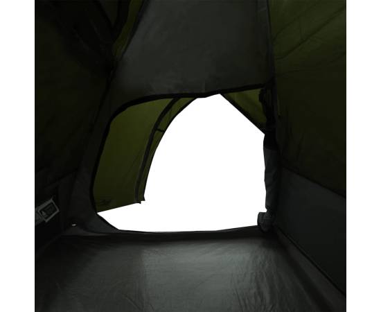 Cort camping cupolă 2 persoane verde măsliniu impermeabil, 10 image