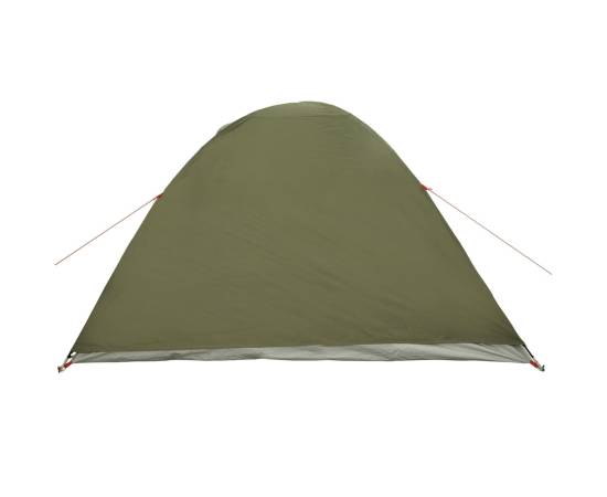 Cort camping cupolă 4 persoane verde măsliniu impermeabil, 9 image