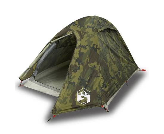 Cort de camping cupolă pentru 2 persoane, camuflaj, impermeabil, 2 image