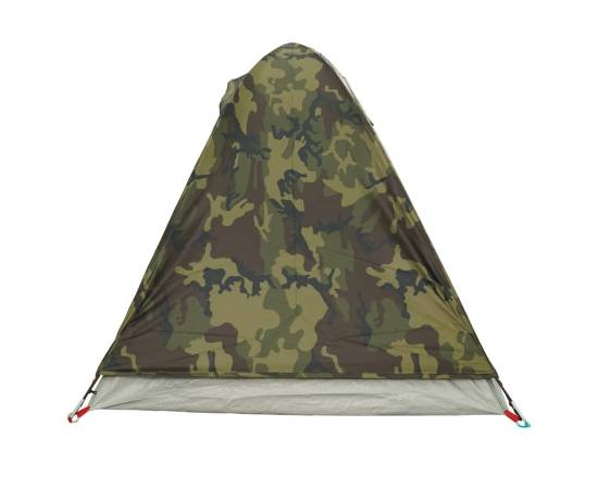 Cort de camping cupolă pentru 2 persoane, camuflaj, impermeabil, 9 image